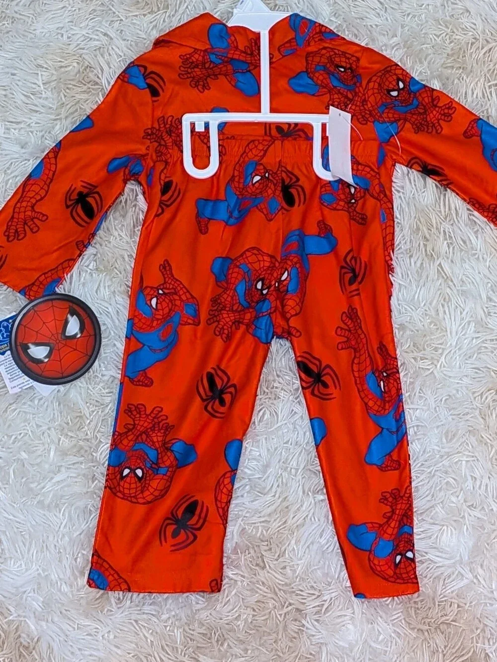 NWT, Spider-Man,2 Pc, Logo, Button Up Shirt W/Pants PJ Set-2T Or 4T